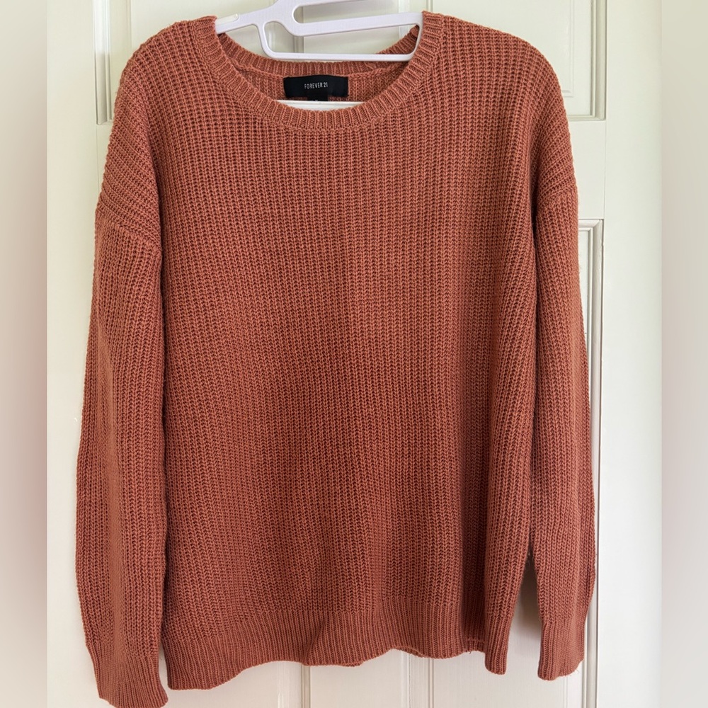 Forever 21 Terracotta Knit Pullover